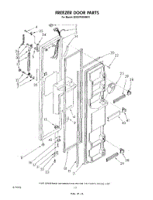 07 - Freezer Door parts for Whirlpool Refrigerator ED22PRXRWR1 from AppliancePartsPros.com