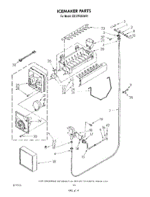 11 - Ice Maker parts for Whirlpool Refrigerator ED22PRXRWR1 from AppliancePartsPros.com