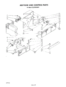 12 - Air Flow And Control parts for Whirlpool Refrigerator ED22PRXRWR1 from AppliancePartsPros.com