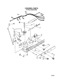 12 - Control parts for Whirlpool Refrigerator ED22DWXTN00 from AppliancePartsPros.com