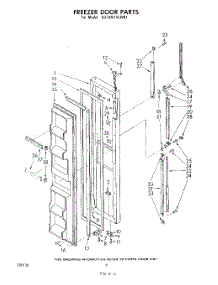 04 - Freezer Door parts for Whirlpool Refrigerator ED19MTXLWR1 from AppliancePartsPros.com