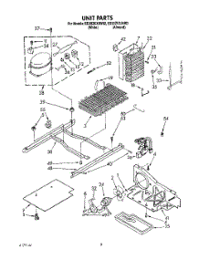 06 - Unit parts for Whirlpool Refrigerator ED20ZKXAW02 from AppliancePartsPros.com