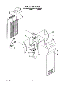 07 - Air Flow parts for Whirlpool Refrigerator ED20ZKXAW02 from AppliancePartsPros.com