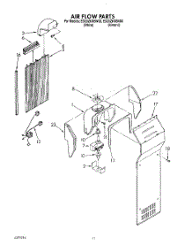 07 - Air Flow parts for Whirlpool Refrigerator ED20ZKXBW00 from AppliancePartsPros.com