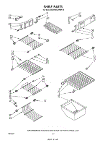 06 - Shelf parts for Whirlpool Refrigerator ED19SCXRWR0 from AppliancePartsPros.com