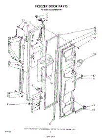 05 - Freezer Door parts for Whirlpool Refrigerator ED22MMXRWR4 from AppliancePartsPros.com