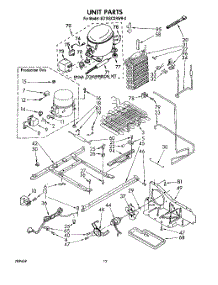 07 - Unit , Miscellaneous parts for Whirlpool Refrigerator ED19SCXRWR0 from AppliancePartsPros.com