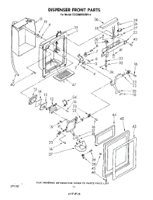 07 - Dispenser Front parts for Whirlpool Refrigerator ED22MMXRWR4 from AppliancePartsPros.com