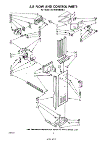 03 - Air Flow And Control parts for Whirlpool Refrigerator ED19CKXMWR0 from AppliancePartsPros.com