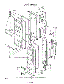 05 - Door parts for Whirlpool Refrigerator ED19CKXMWR0 from AppliancePartsPros.com