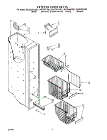 05 - Freezer Liner parts for Whirlpool Refrigerator ED22DWXTG02 from AppliancePartsPros.com