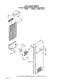 08 - Air Flow parts for Whirlpool Refrigerator ED20ZKXYW00 from AppliancePartsPros.com