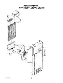 08 - Air Flow parts for Whirlpool Refrigerator ED20ZKXYN01 from AppliancePartsPros.com
