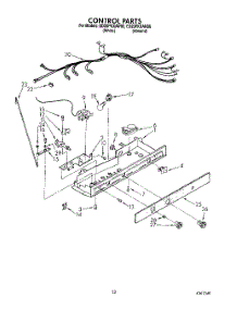 09 - Control, Lit / Optional parts for Whirlpool Refrigerator ED20PKXAW00 from AppliancePartsPros.com