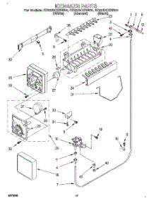 11 - Icemaker parts for Whirlpool Refrigerator ED22DCXBN00 from AppliancePartsPros.com
