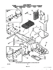 10 - Unit parts for Whirlpool Refrigerator ED22DWXTW05 from AppliancePartsPros.com
