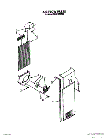08 - Air Flow parts for Whirlpool Refrigerator ED20PKXXG00 from AppliancePartsPros.com