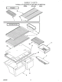 05 - Shelf, Lit / Optional parts for Whirlpool Refrigerator 9ET16NKXDN03 from AppliancePartsPros.com