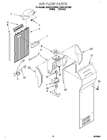 05 - Air Flow parts for Whirlpool Refrigerator ED22PQXDW00 from AppliancePartsPros.com