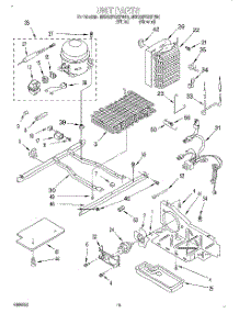 09 - Unit parts for Whirlpool Refrigerator 8ED25PQXFW01 from AppliancePartsPros.com