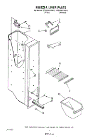 05 - Freezer Liner parts for Whirlpool Refrigerator ED22PWXWW10 from AppliancePartsPros.com