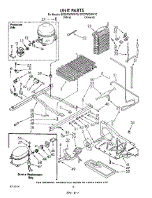 10 - Unit parts for Whirlpool Refrigerator ED22PWXWW10 from AppliancePartsPros.com