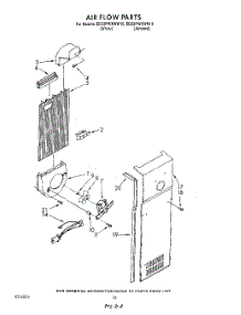 11 - Air Flow parts for Whirlpool Refrigerator ED22PWXWW10 from AppliancePartsPros.com