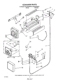 13 - Ice Maker , Not Illustrated parts for Whirlpool Refrigerator ED22PWXWW10 from AppliancePartsPros.com