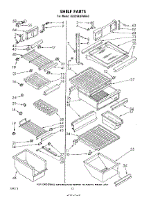 07 - Shelf , Parts Not Illustrated parts for Whirlpool Refrigerator ED22EKXPWR0 from AppliancePartsPros.com
