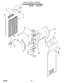 08 - Air Flow parts for Whirlpool Refrigerator ED22PKXBN00 from AppliancePartsPros.com