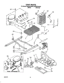 07 - Unit parts for Whirlpool Refrigerator ED20ZKXAW00 from AppliancePartsPros.com