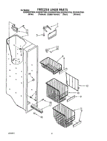 05 - Freezer Liner parts for Whirlpool Refrigerator ED22DWXTG04 from AppliancePartsPros.com
