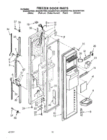08 - Freezer Door parts for Whirlpool Refrigerator ED22DWXTG04 from AppliancePartsPros.com