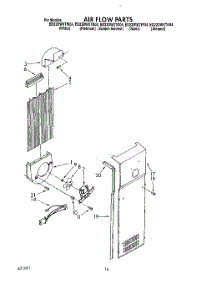 11 - Air Flow parts for Whirlpool Refrigerator ED22DWXTG04 from AppliancePartsPros.com