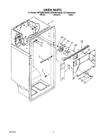 02 - Liner parts for Whirlpool Refrigerator 8ET20DKXAW00 from AppliancePartsPros.com