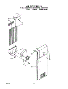 08 - Air Flow parts for Whirlpool Refrigerator ED20PKXYG01 from AppliancePartsPros.com
