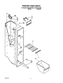 05 - Freezer Liner parts for Whirlpool Refrigerator ED22PWXAN00 from AppliancePartsPros.com