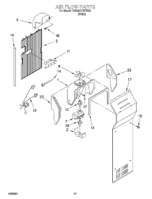 10 - Air Flow parts for Whirlpool Refrigerator 7GD25DFXFW02 from AppliancePartsPros.com