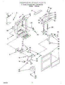 07 - Dispenser Front parts for Whirlpool Refrigerator ED20TWXDW02 from AppliancePartsPros.com
