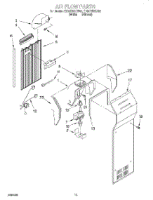 08 - Airflow parts for Whirlpool Refrigerator ED20TWXDW02 from AppliancePartsPros.com