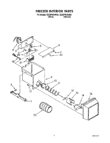 06 - Freezer Interior parts for Whirlpool Refrigerator ED22PWXAN00 from AppliancePartsPros.com