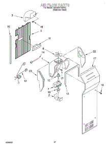 10 - Air Flow parts for Whirlpool Refrigerator 7GD25SFXHS01 from AppliancePartsPros.com