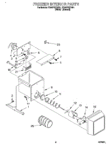 05 - Freezer Interior parts for Whirlpool Refrigerator ED22PSXDW01 from AppliancePartsPros.com