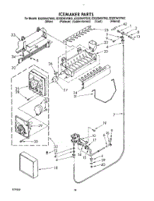 13 - Icemaker, Lit / Optional parts for Whirlpool Refrigerator ED22DWXTW02 from AppliancePartsPros.com
