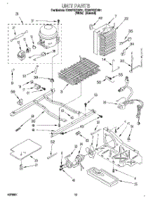 09 - Unit parts for Whirlpool Refrigerator ED22PSXDW01 from AppliancePartsPros.com