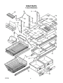05 - Shelf, Lit / Optional parts for Whirlpool Refrigerator EB22DKXWW01 from AppliancePartsPros.com