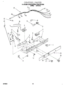 12 - Control, Lit / Optional parts for Whirlpool Refrigerator ED22PQXDN00 from AppliancePartsPros.com