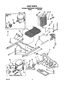 10 - Unit parts for Whirlpool Refrigerator ED22PWXAN00 from AppliancePartsPros.com