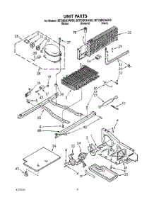 05 - Unit parts for Whirlpool Refrigerator 8ET20DKXAW00 from AppliancePartsPros.com