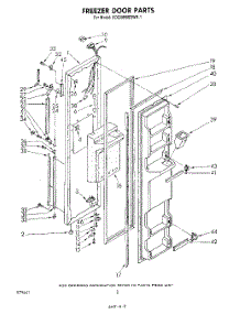 05 - Freezer Door parts for Whirlpool Refrigerator ED22MMXRWR1 from AppliancePartsPros.com